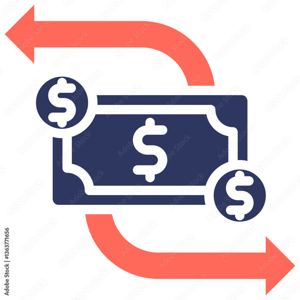 Money Flow Icon Money Flow Icon