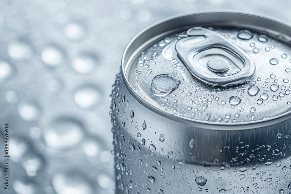 Cold drink can with condensation Cold drink can with condensation