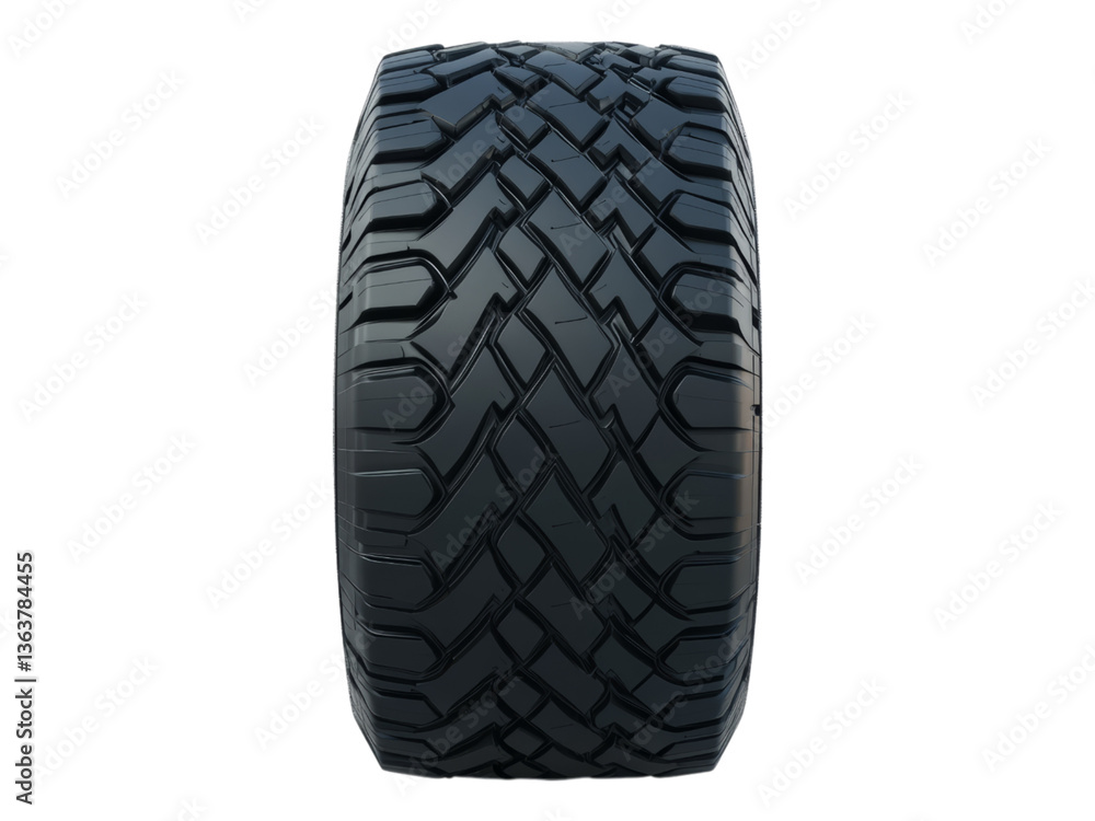 Black Tire with Deep Tread for Off-Road Vehicles Black Tire with Deep Tread for Off-Road Vehicles