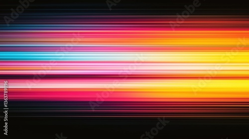 colorful light streaks in m...