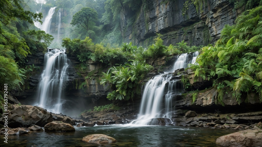 Fototapeta premium Waterfall in the forest