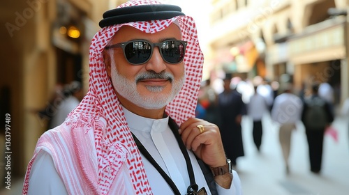 Portrait of a Distinguished Saudi Man in Traditional Attire
