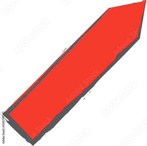 Free Download Red brush painted, banner, ribbon, discount, price, offer - GFXLoad