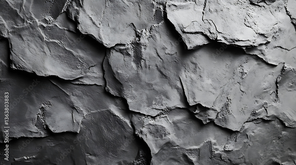 Naklejka premium The image is a close up of a rock wall with many different sized rocks