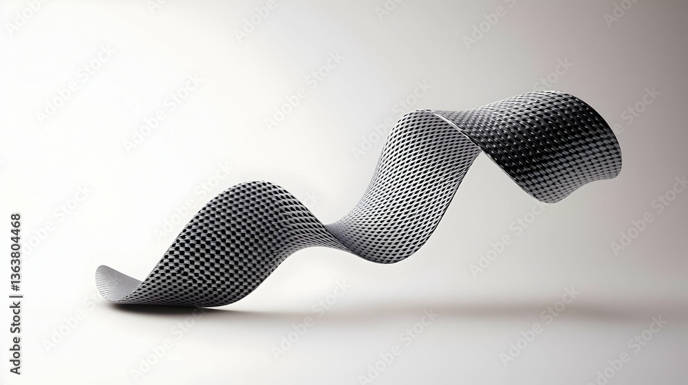 Abstract Geometric Patterned Spiral Shape Abstract Geometric Patterned Spiral Shape