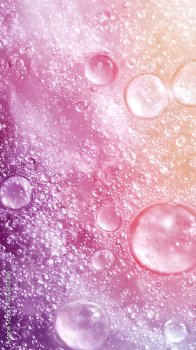 Wallpaper Mural Pastel-hued abstract image of water droplets and bubbles Torontodigital.ca