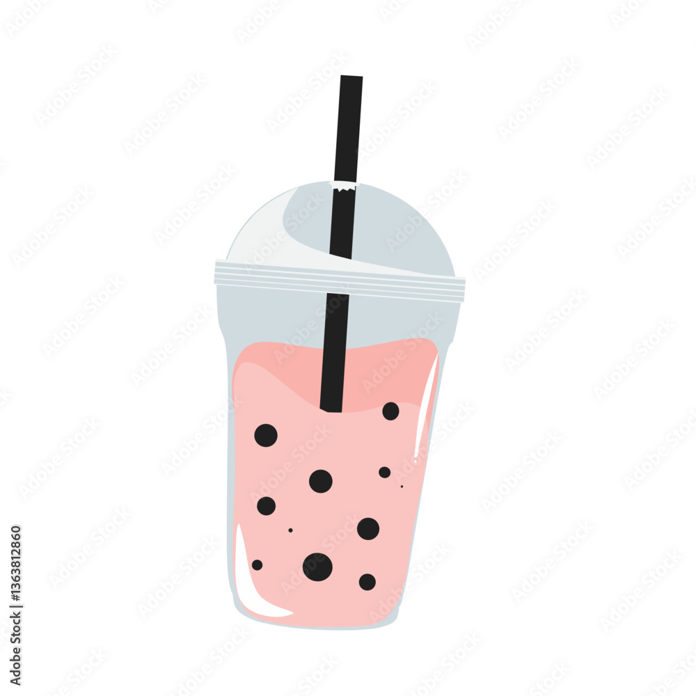 Illustrasion of a bubble tea drink Illustrasion of a bubble tea drink