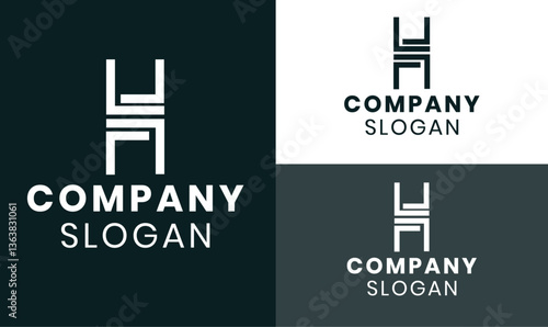 Modern H letter logo design , Letter H logo Minimal H logo, Business logo
