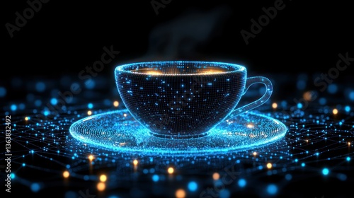 Digital Coffee Break: A Futuristic Cup of Joe
