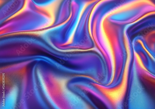 Fabric texture, vibrant colors, drapes