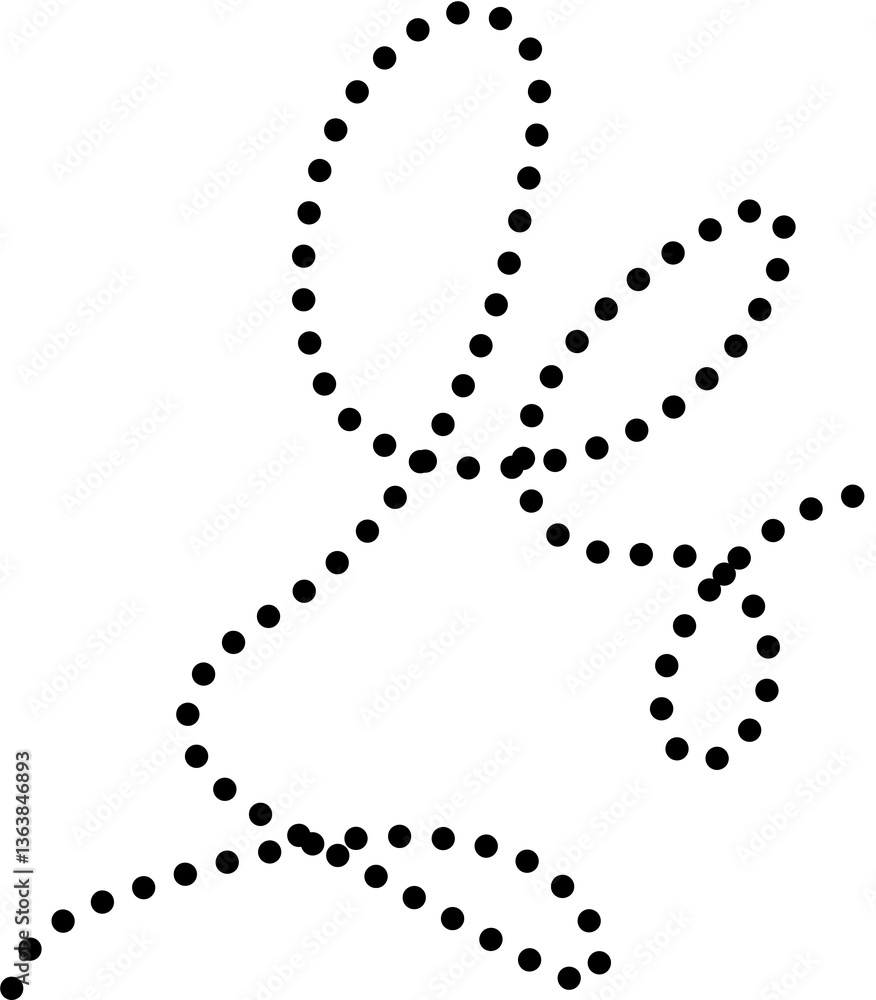 Spiral dotted lines symbol. Design element Spiral dotted lines symbol. Design element
