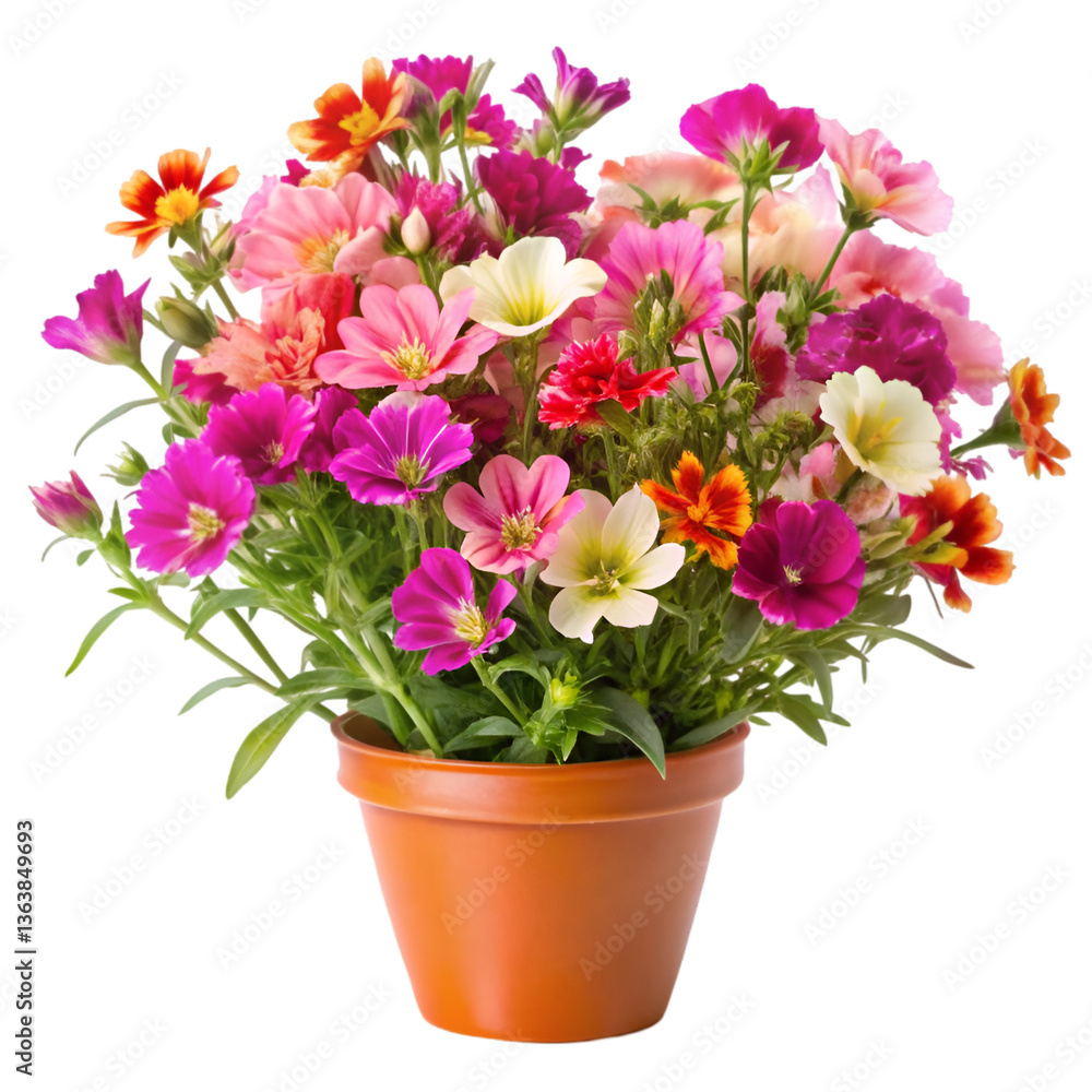 Fototapeta premium pink chrysanthemum in a pot