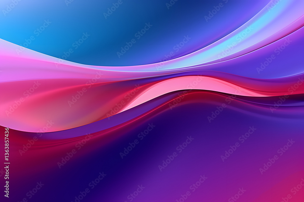 Fototapeta premium Abstract red light trail on blue background
