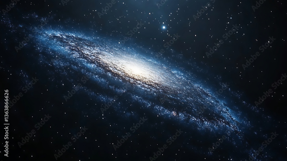 Obraz premium Spiral galaxy in deep space. (114)