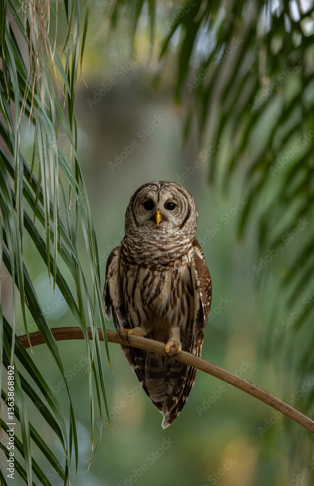 Fototapeta premium A barred owl in south Florida