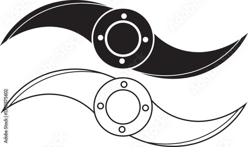 blade grinder, also known as propeller grinder  icon