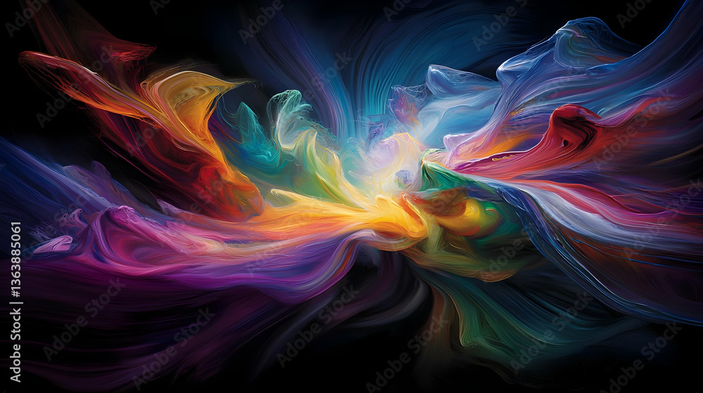 Obraz premium Abstract Colorful Explosion Of Colors