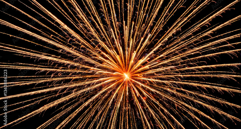 Naklejka premium fireworks in the sky