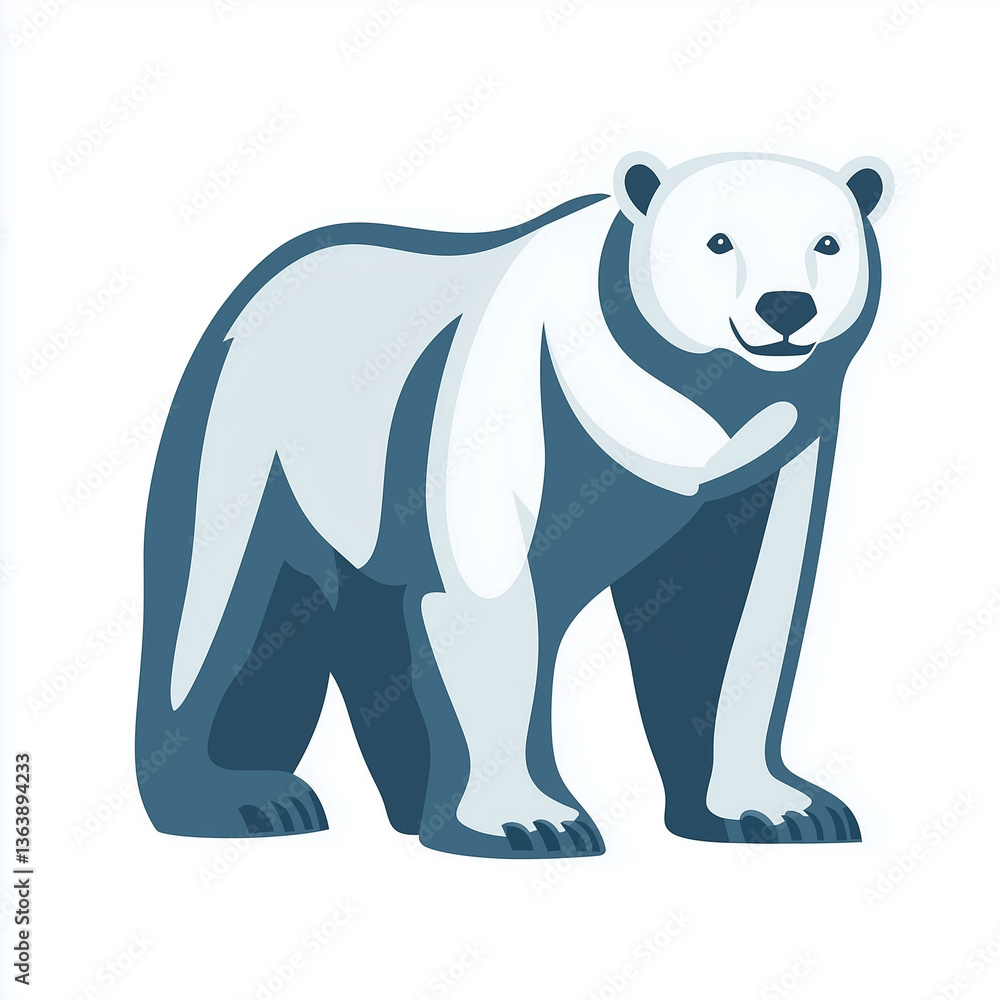 Fototapeta premium polar bear vector illustration