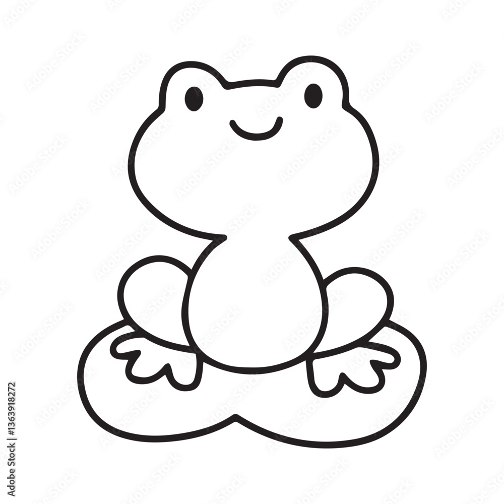 Obraz premium coloring frog