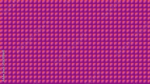 Repeating pattern of small pink pyramid studs creates a textured geometric background.