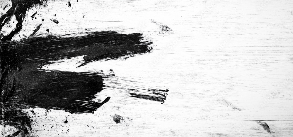Abstract expressionist painting of trees with white and blue paint splashes on a brown wood grain background for a modern artistic aesthetic Abstract expressionist painting of trees with white and blue paint splashes on a brown wood grain background for a modern artistic aesthetic