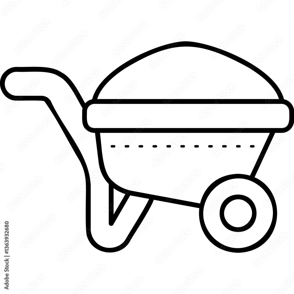 Wheelbarrow Icon Wheelbarrow Icon