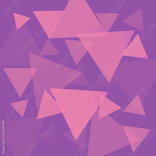Free Download Pink and purple triangles abstract background illustration, geometric shapes, modern design - GFXLoad