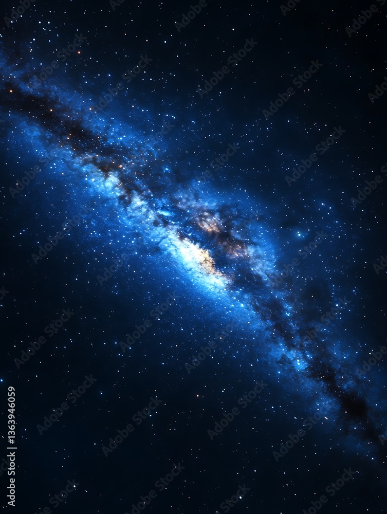 Fototapeta premium Milky Way Galaxy, Cosmic View, Night Sky