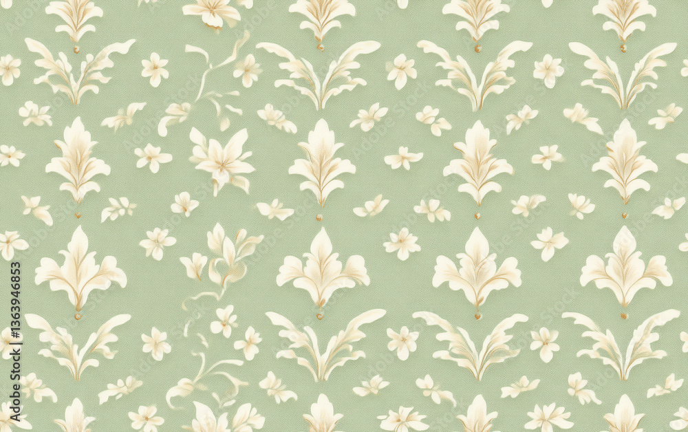 Retro style floral texture art background Retro style floral texture art background
