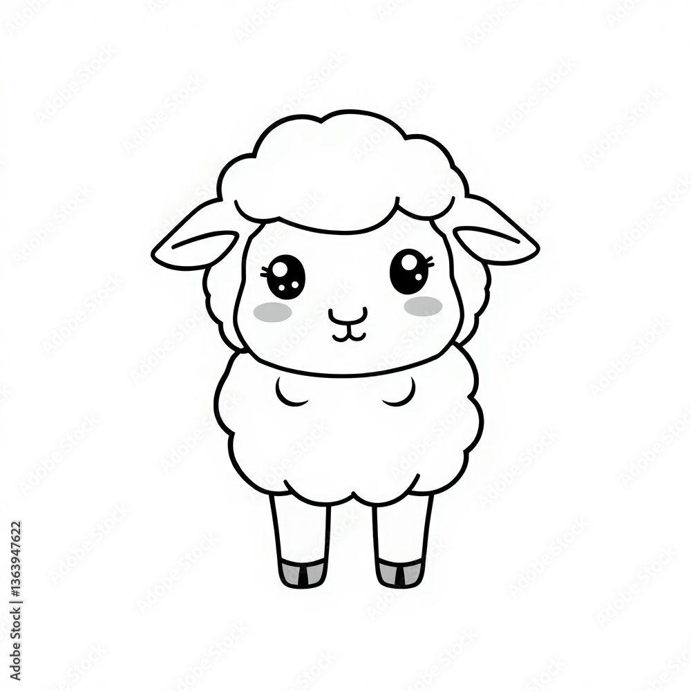 vector illustration of sheep vector illustration of sheep
