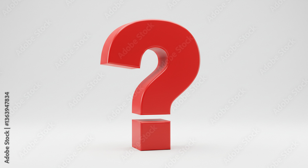 A bold red question mark stands alone, symbolizing unanswered questions and the search for truth against a simple white backdrop. A bold red question mark stands alone, symbolizing unanswered questions and the search for truth against a simple white backdrop.