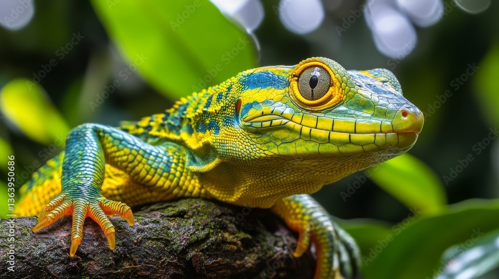 Fototapeta premium Wild reptile. Amphibian and lizard. Tropical reptilian. Crocodile and turtle. Iguana or gecko. Salamander animal. Cobra snake. Alligator or caiman. Vector illustration reptilians set