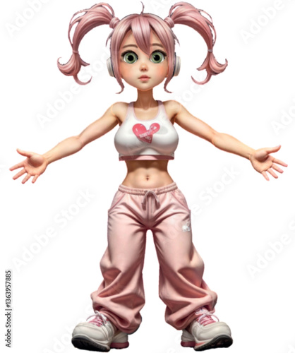 Cartoon characters ready for animation