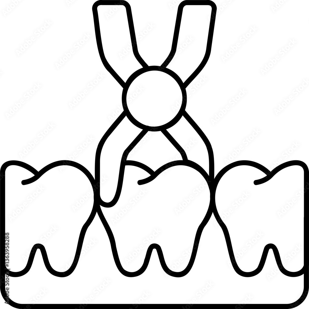 Tooth Extraction Icon Tooth Extraction Icon