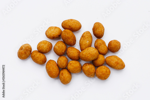 Fotografija Coconut cream coated peanuts snack