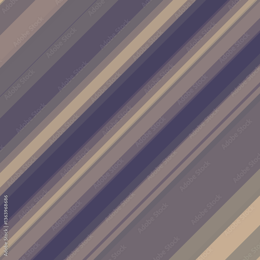 Obraz premium Abstract diagonal stripes in muted purple, beige, and gray colors, graphic element, modern design