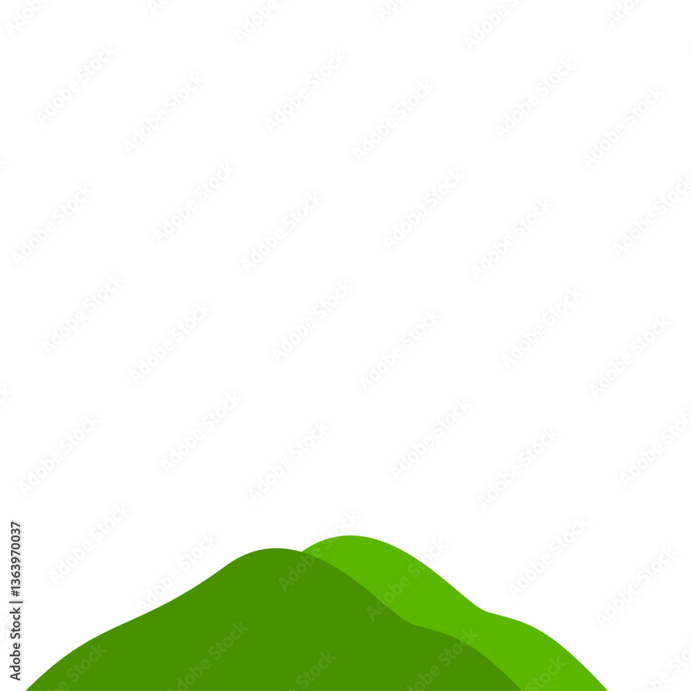 Obraz premium Green Mountain Illustration