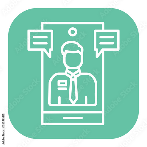 Videocall Discussion Icon