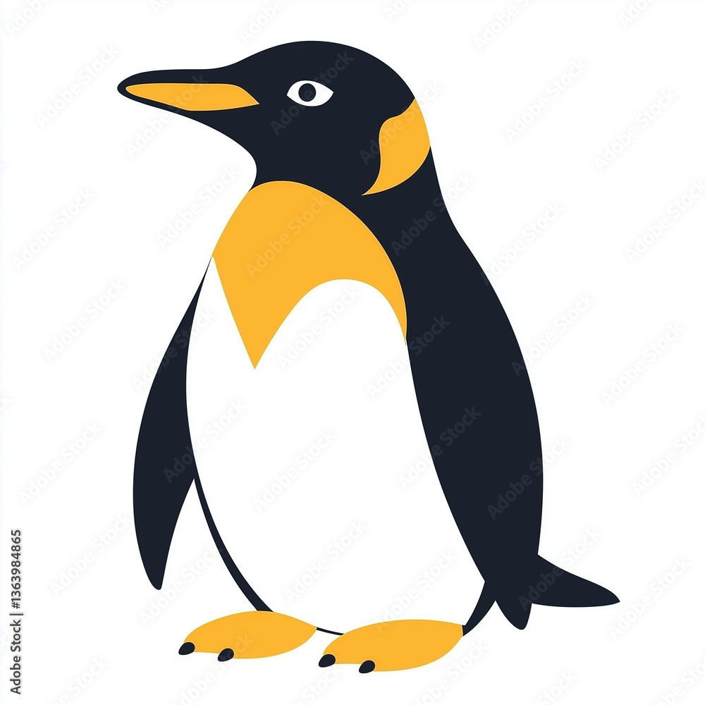 Obraz premium penguin on a white background