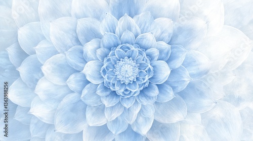Blue Dahlia Bloom