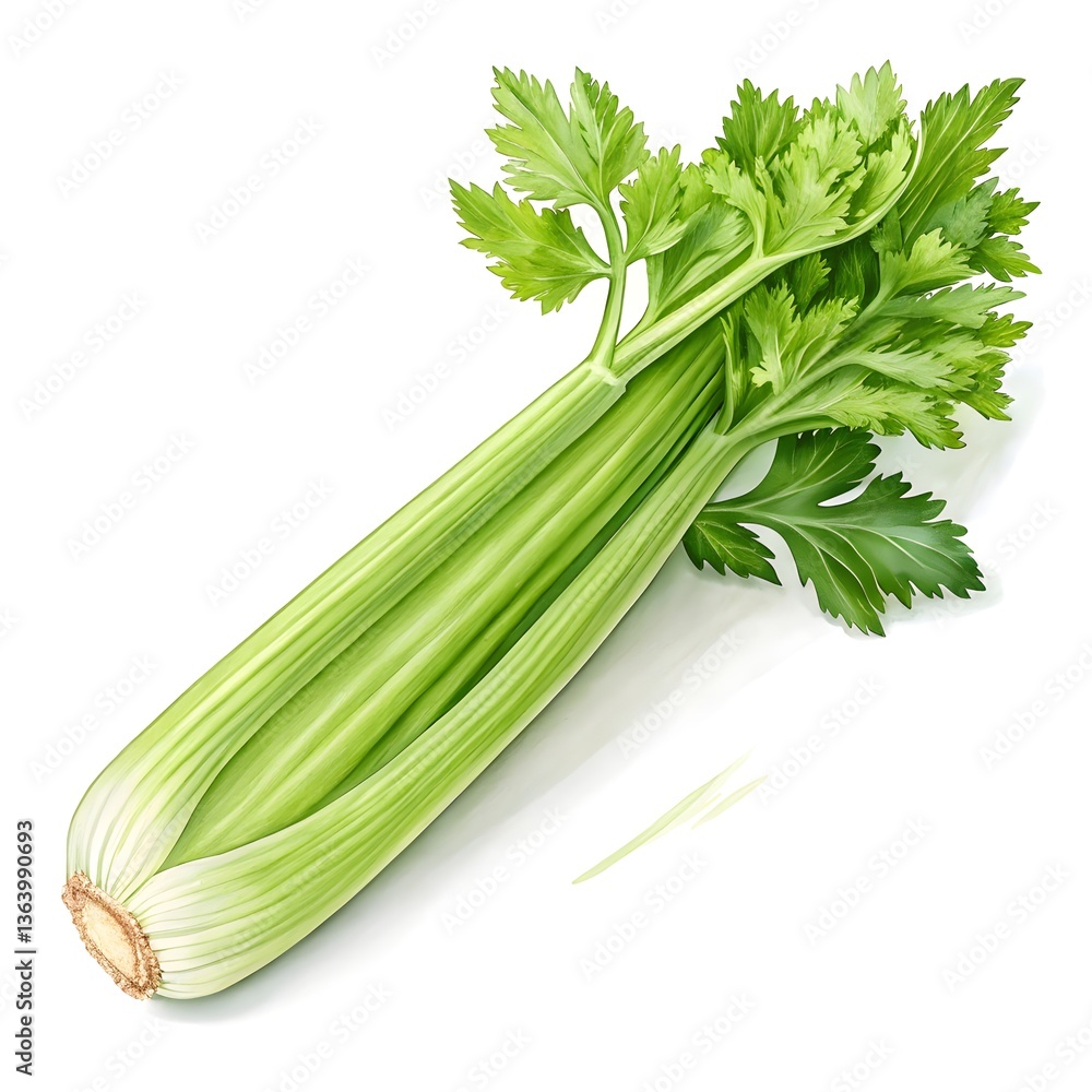 Fototapeta premium Celery isolated on white background