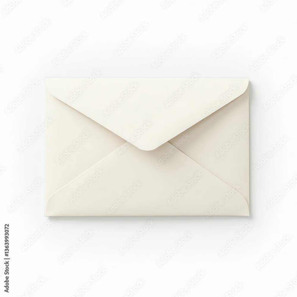 Minimalist envelope design on a white background for stationery. Minimalist envelope design on a white background for stationery.