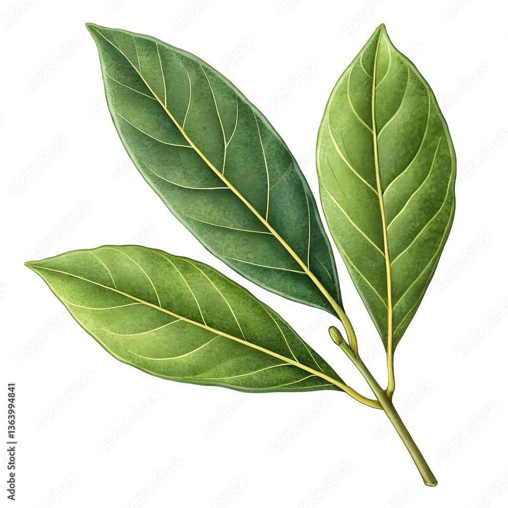 Obraz premium Bbay leaf isolated on white background