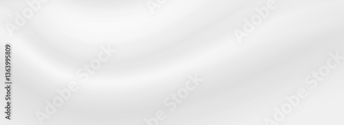 Smooth grey wave background. Abstract subtle cream texture. Curve line template wallpaper for medical, tech, cosmetic concept, brochure, poster, flyer, leaflet. Vector soft grey gradient backdrop
