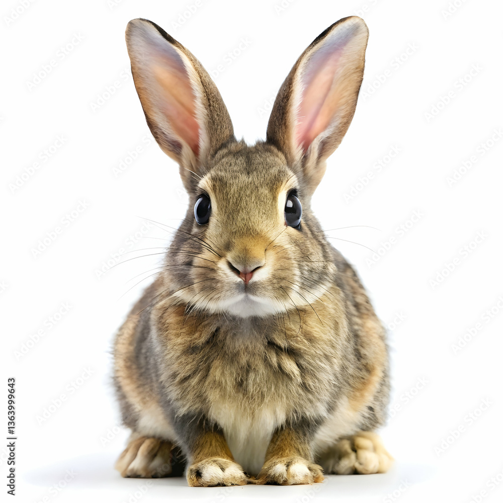 rabbit on white background rabbit on white background