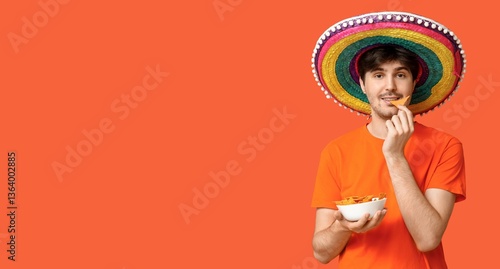 Portrait of young man in so...