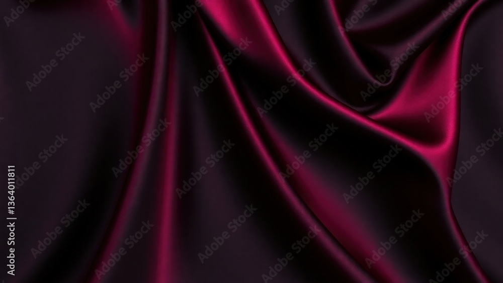 Fototapeta premium Black dark gray purple burgundy red background. Silk satin fabric. Luxury elegant beauty premium rich. Shiny glitter shimmer silky. Drapery fold crease. Christmas birthday Valentine romance festival.