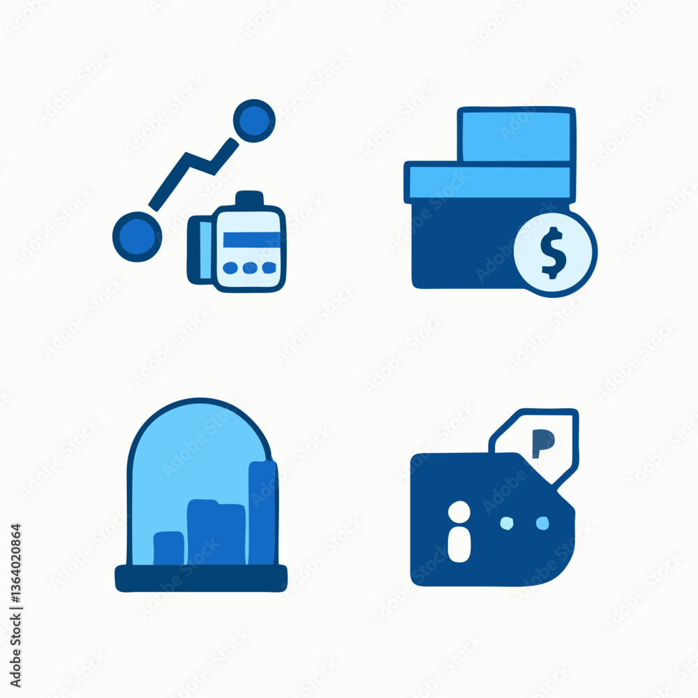 Finance and Business Icons Set