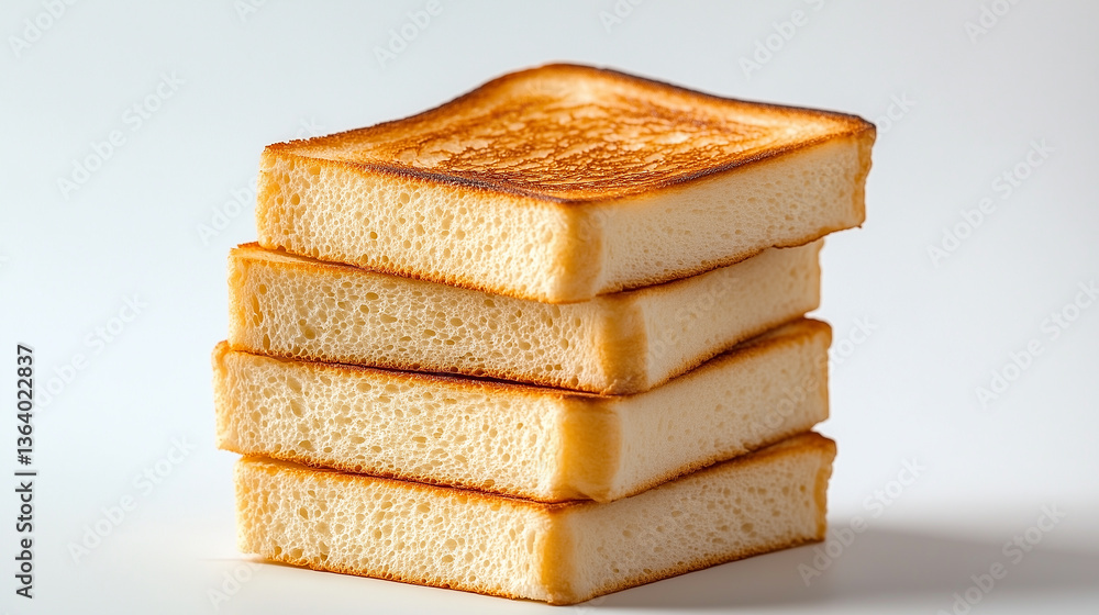Fototapeta premium Layered Toast Breakfast Food Concept